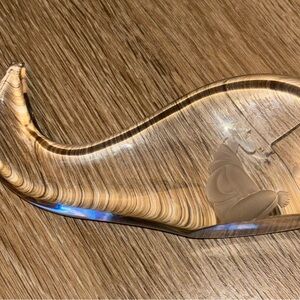 Glass Whale Figurine